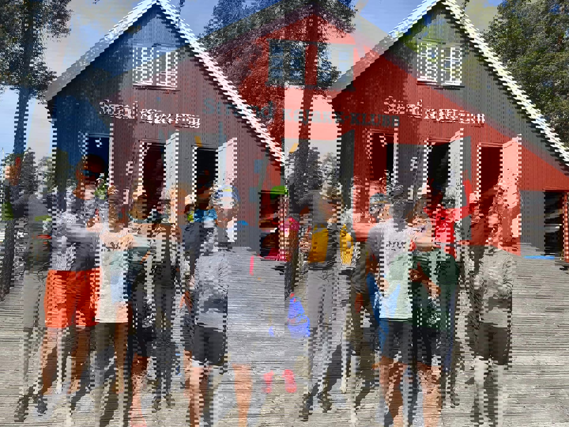 Teknikktrening i turpadlergruppa